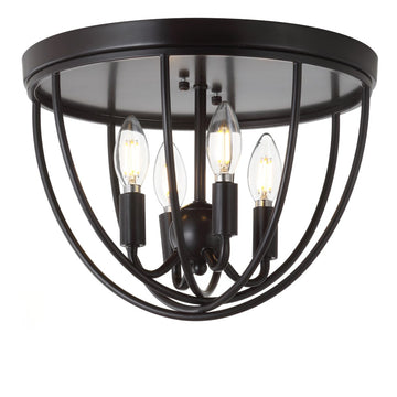 Peter 13.75" Metal LED Flush Mount - JONATHAN Y